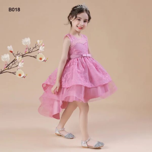 Vibrant Floral Long Dress for Baby Girls