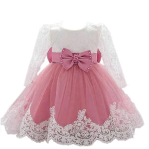 Trendy Pink Dress for Baby Girls