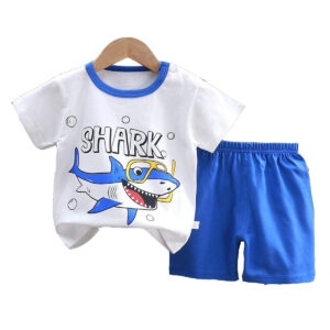 Baby Boy Short Sleeve Tops Tee Pants Tshirt