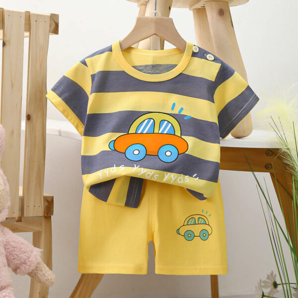 Yellow Blazer Bow With T-shirt and Pant Set