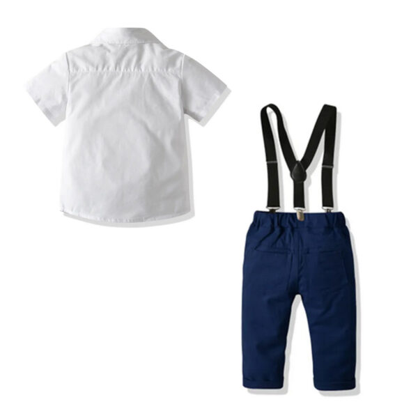 Cosmic Kolors White Shirt & Navy Blue pant Casual dress